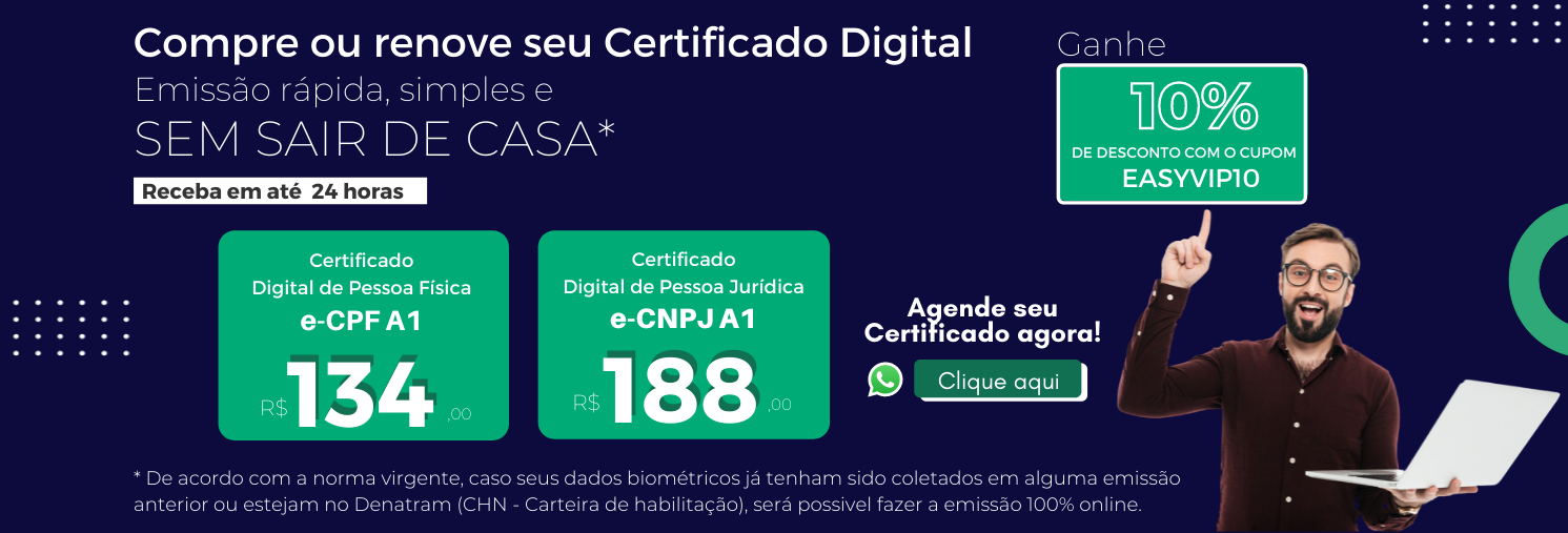 Emissão do certificado Digital